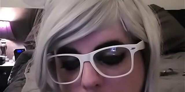 blowjob,deepthroat,dildo,goth,long hair,maid,oral,sex,toys