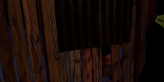 3d,blowjob,brunette,bukkake,cum,deepthroat,facial,gloryhole,interracial,petite,rough,slut