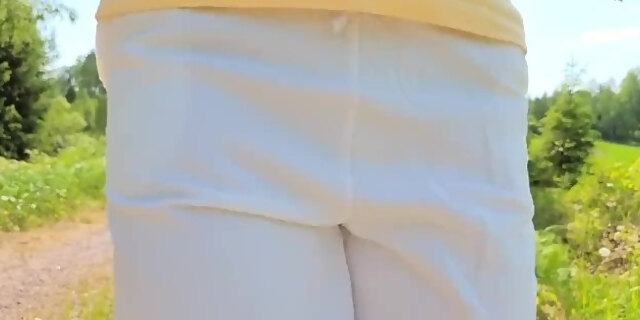 amateur,fetish,outdoor,panties,pissing,public,solo