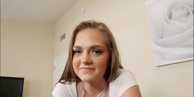 big cock,blonde,blowjob,petite,pov,sex,small tits,teen