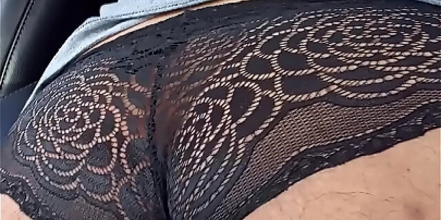 black,car,tease,underwear