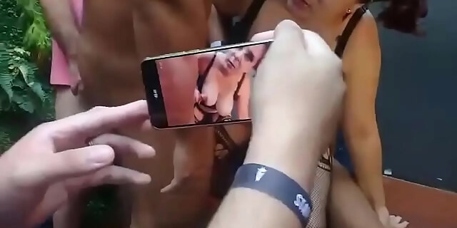 backstage,car,gangbang,red