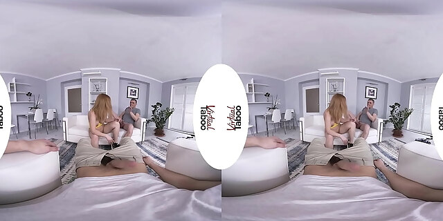 blowjob,handjob,pov,redhead,shaved pussy,taboo